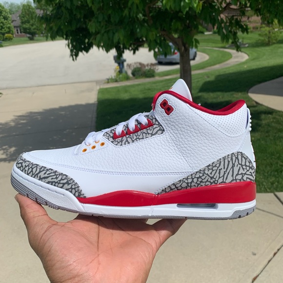 DS Retro Air Jordan 3 cardinal red - Picture 4 of 6